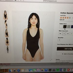 American Apparel Tank Bodysuit